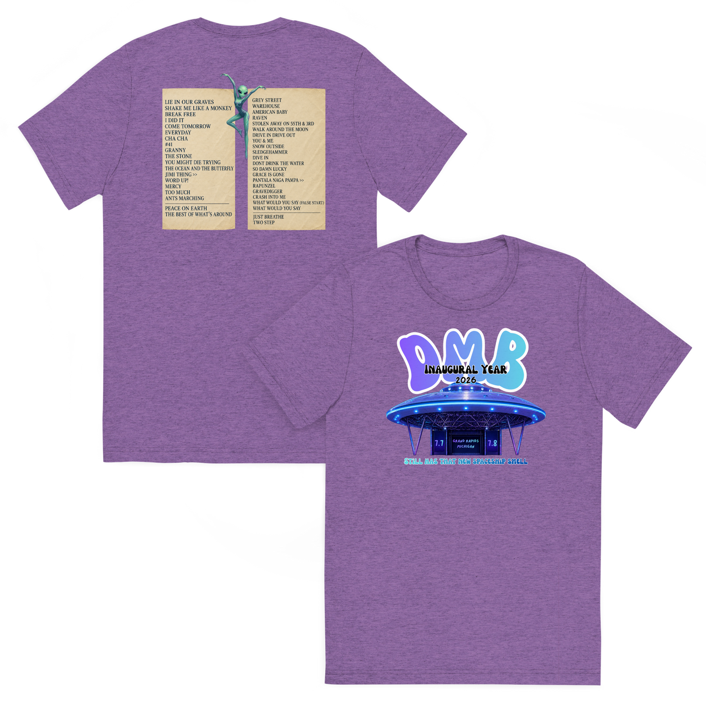 Grand Rapids 2026 Inaugural Year Setlist Shirt, Bella Canvas Unisex T Shirt